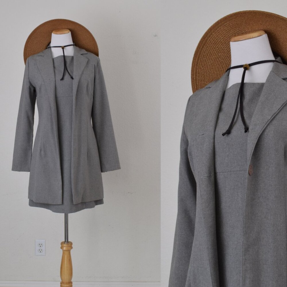 Vintage Two-piece Dress + Jacket Set by PANDORA size L - Picture 2 of 14